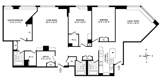 Floorplan for 40 East 94th Street