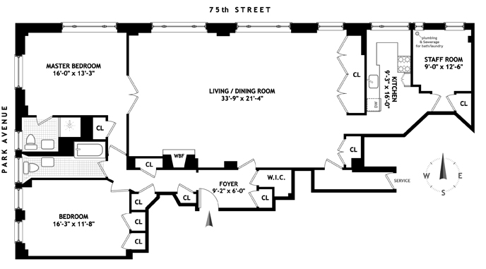 Floorplan for 815 Park Avenue