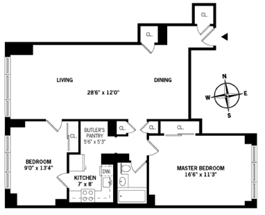 Floorplan for 400 East 85th Street