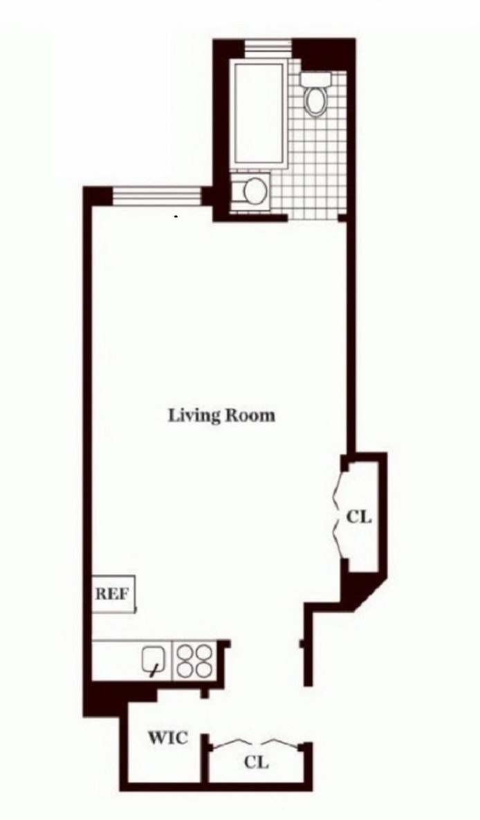 Floorplan for 440 West 34th Street, 14F