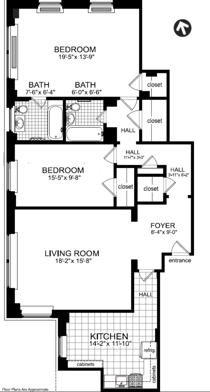 Floorplan for 1100 Madison Avenue, 10G