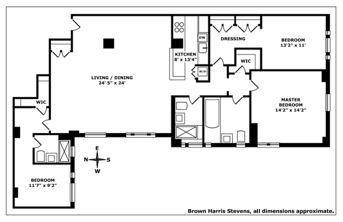 Floorplan for 219 West 81st Street, 12CF