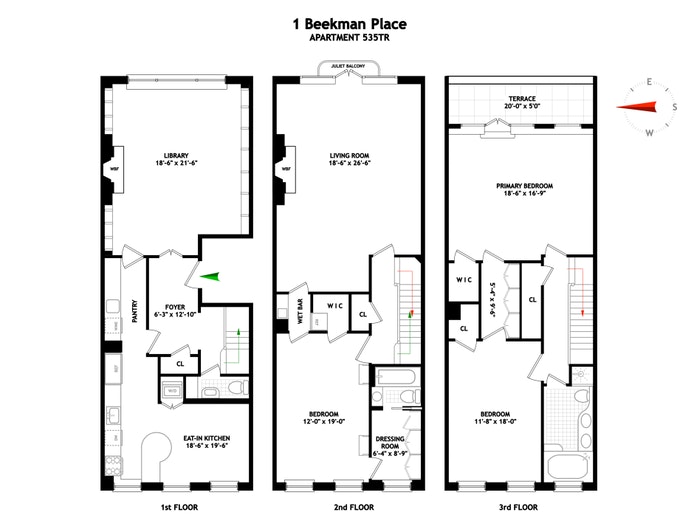 Floorplan for Beekman Place