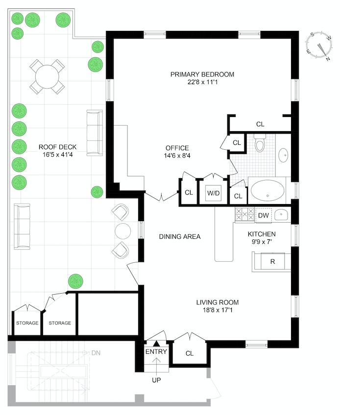 Floorplan for 254 West 82nd Street, PH