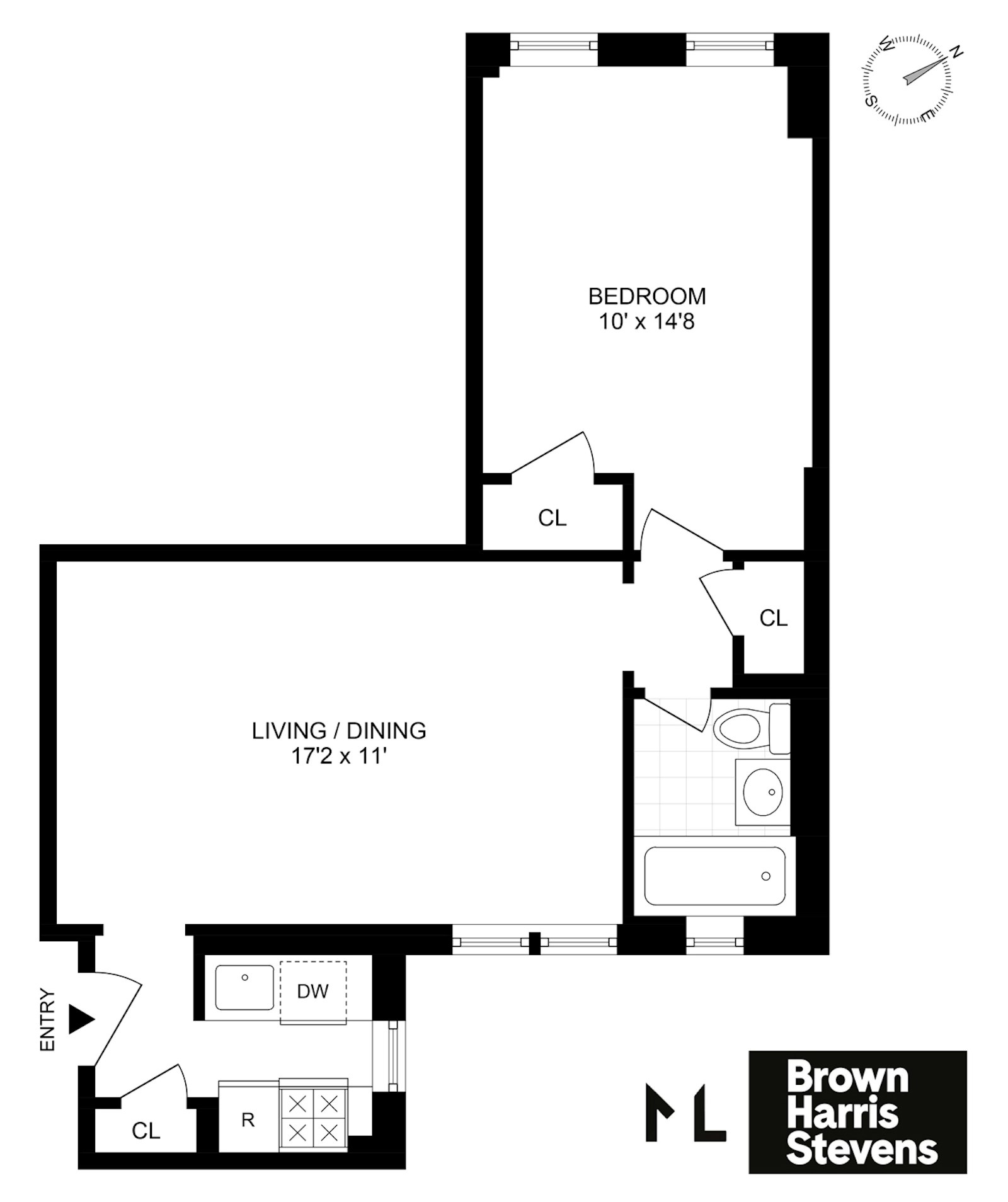 Floorplan for 741 West End Avenue, 6F
