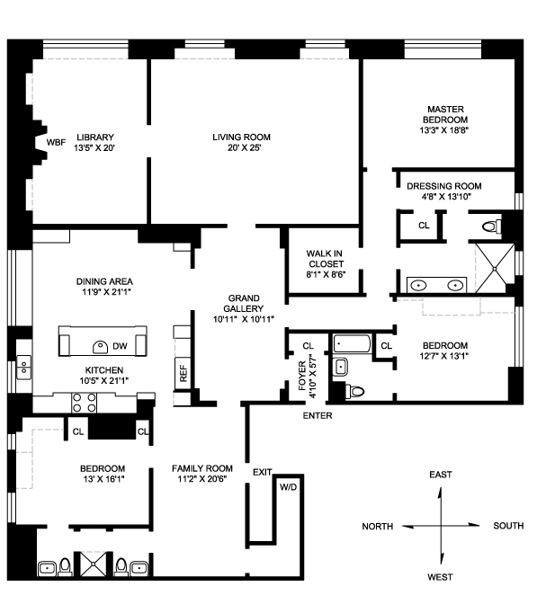 Floorplan for Sutton Place South