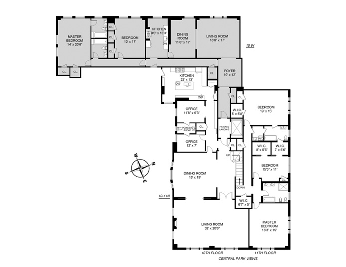 Floorplan for 88 Central Park West